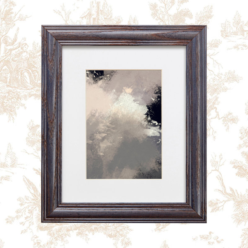 Cadre photo simple Ignacio, Bleu gris, 17 po x 22 po emmêlé à 13 po x 19 po