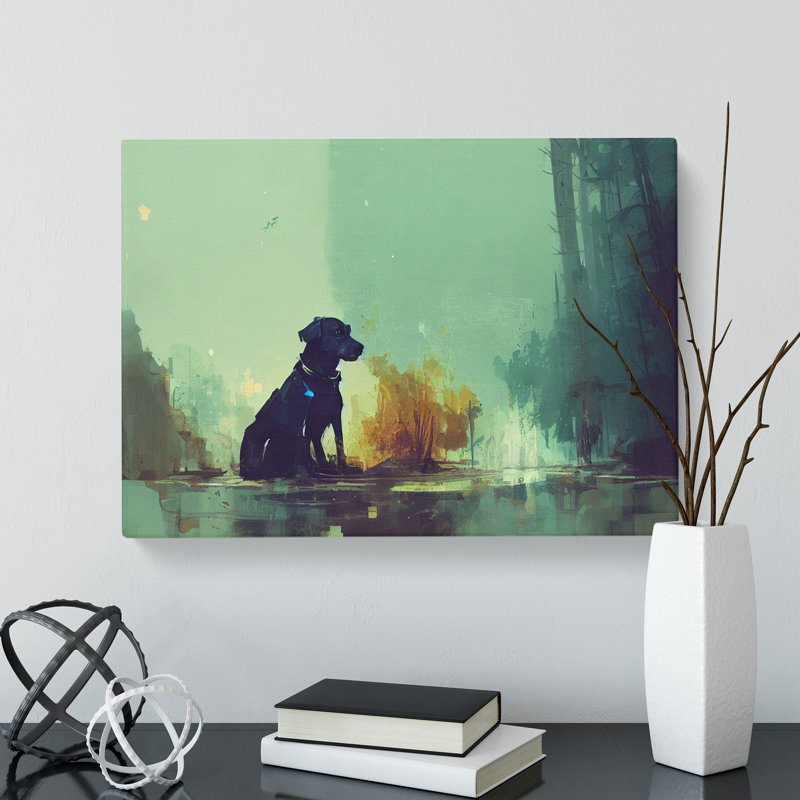 Dog Vol.4 Abstract - Wrapped Canvas, 40cm H x 60cm W x 3cm D