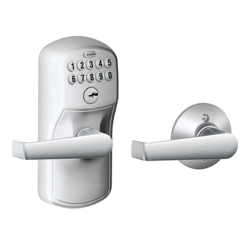 Elan Keypad Lever with Plymouth Trim, Keyed Different, Yes