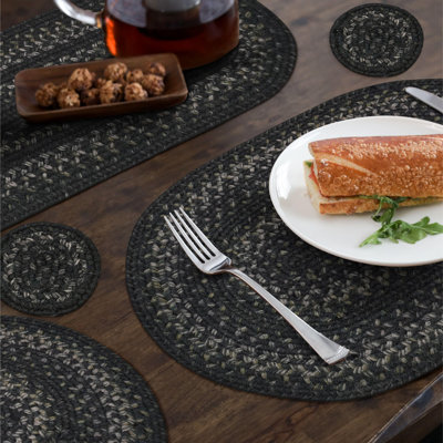 Premium Jute Braided Indoor Table Runners - Set of 2, Size 8"x28"