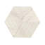 Carreau de marbre hexagonal, marbre, marbre naturel, pour mur, finition texturée, marbre cannelé 3D, pierre naturelle, marbre véritable, marbre véritable, 1 boîte de 12 pièces-117041662