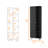 Mirror Linen Cabinet, Four Interior  Shelves, Five External Shelves -Black-1325294157