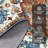 Washable Non-Slip Area Rug – Vintage Floral, Low Pile, Mark Resistant, Soft Collapsible Accent Carpet for Living Room, Bedroom, Entryway – Orange, 10x13ft-248481363-248481366
