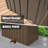 Domi Louvered Deck Box 200 Gallons Water Resistant Lockable with Wheels-92697766