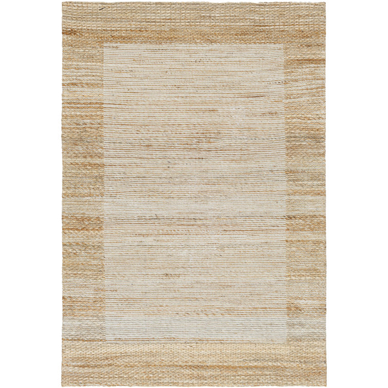 Rectangle Valer Hand Tufted Cotton/Jute/Sisal Area Rug in Orange