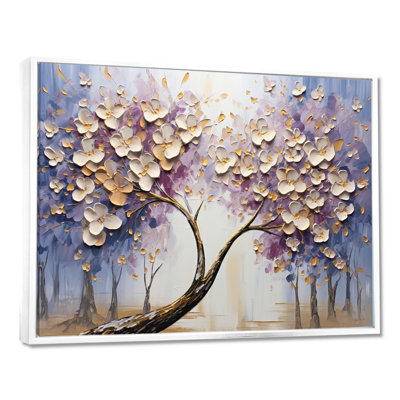 Arbre en fleurs avec fleurs blanches I
