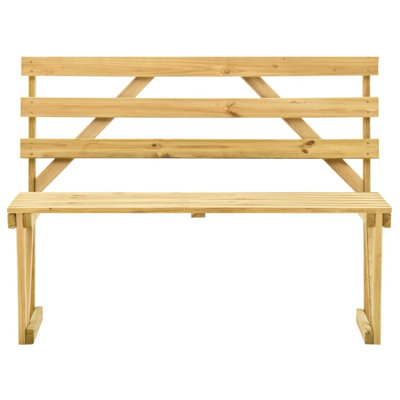 Freya Solid Wood Pine Outdoor Bench