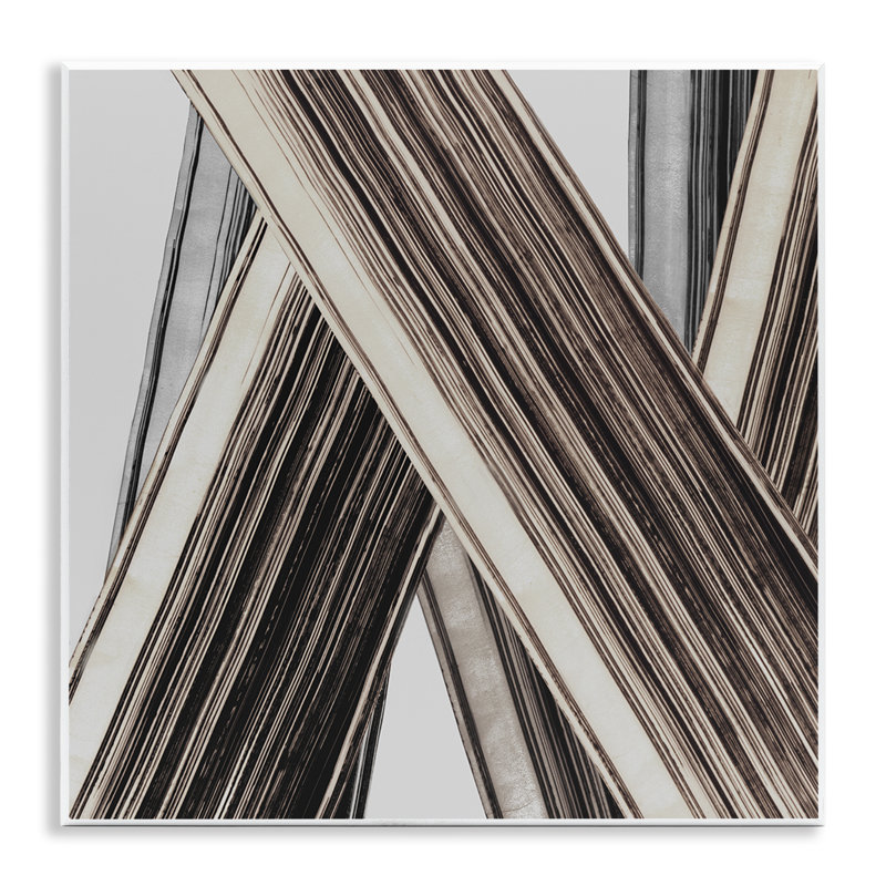 "Intersecting Lines", art mural sur bois par PI Studio