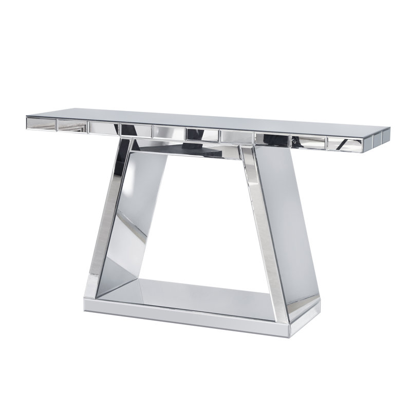 56" Mirrored Console Table