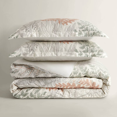Luxury 3-piece Bedding Sets, 100% Cotton Sateen, Botanical Print, King Size
