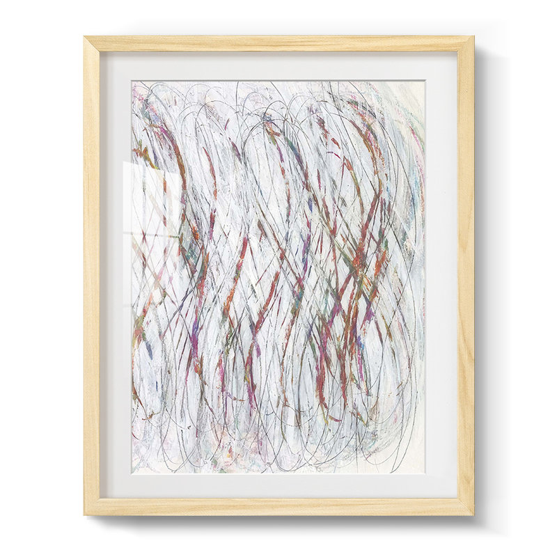 White Infinity II - impression encadrée, Naturel, H 28,5 po x l 20,5 po