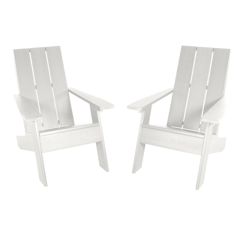 Chaise Adirondack en plastique Byrnes, Blanc