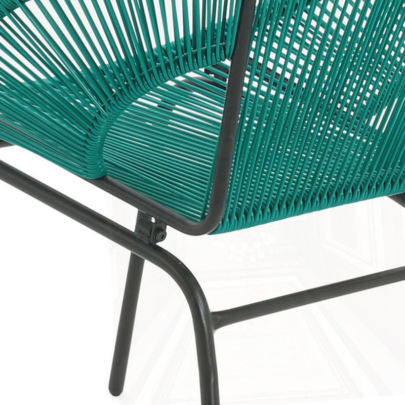 Chaise d'extérieur en osier, Sarcelle