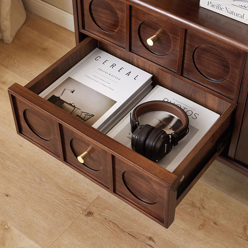 Meuble télé moderne et minimaliste avec rangement, H 24,02 po x L 94,49 po x l 15,75 po