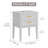 25.6“H Nightstand with Built-In Outlets and Lights-250217498