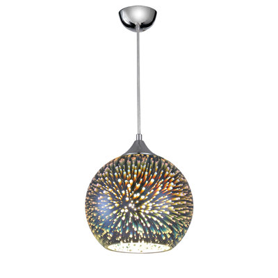 Laclede 1 - Light Chrome Sphere Pendant