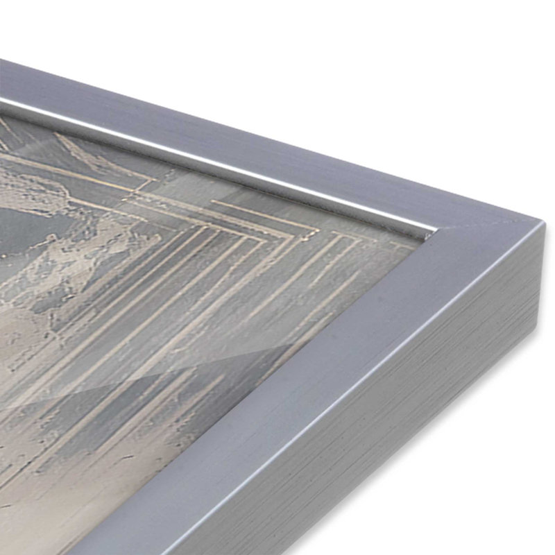 Impression de lunaire, H 19,25 po x l 25,25 po, Chrome poli