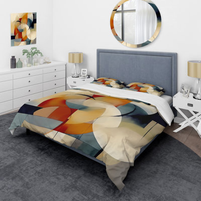 Exploring Abstracted Patterns I - Modern Geometric Duvet Cover Set