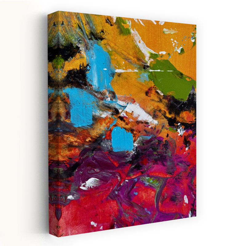 Art contemporain, art contemporain abstrait, H 24 po x l 16 po