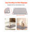 Tapis pour litière pour chat 30 po x 24 po, conception alvéolaire, antidérapant, confortable pour les chats, pieds gris doux,