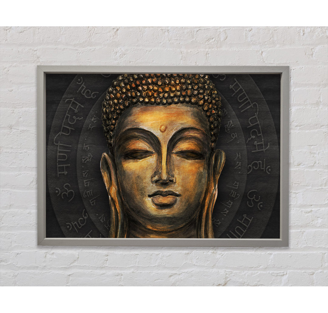 Serenity Buddha - Einzelner Bilderrahmen Kunstdrucke auf Leinwand