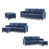 Bleu 100% lin est en rupture de stock