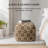Marta 20" Dark Brown Upholstered Pouf Ottoman-117292799