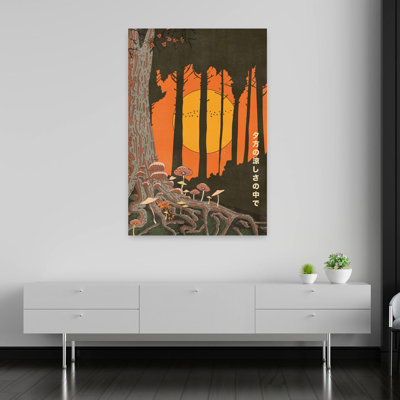 Art mural forêt d'automne