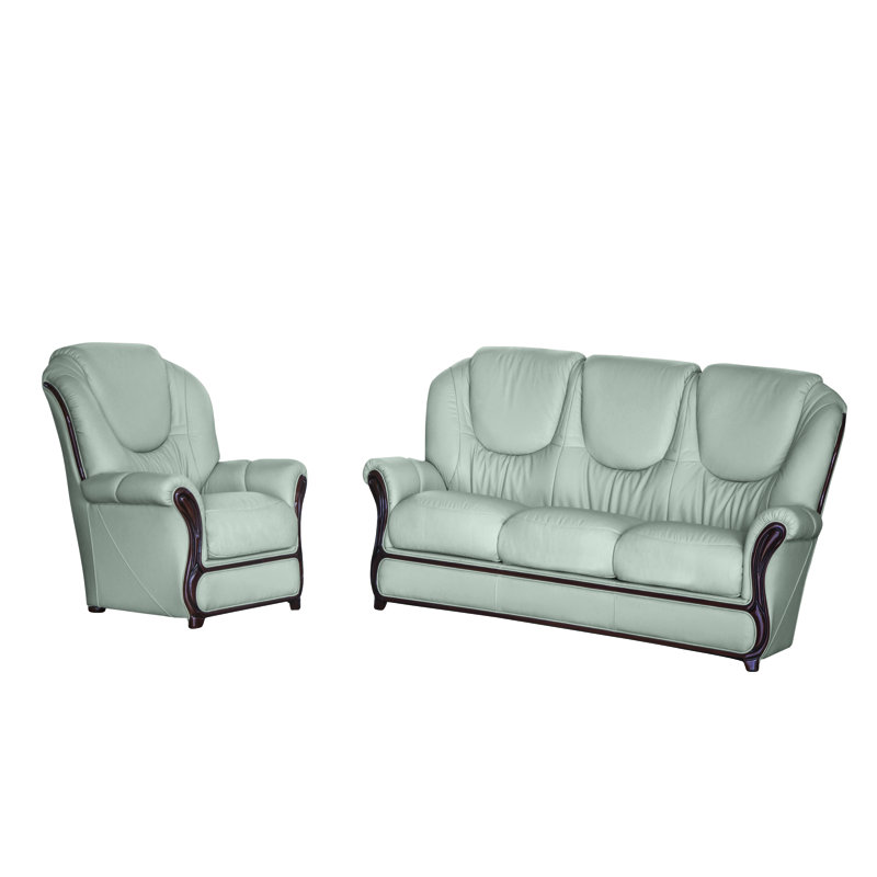Kirkpatrick 2 - Piece Faux Leather Living Room Set, Grey
