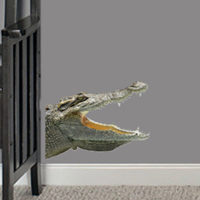 Décalcomanie murale alligator real life