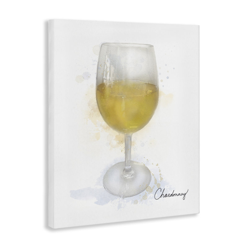 Chardonnay moderne en toile de verre, design par Matthew Piotrowicz, H 20 po x l 16 po