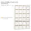 Lorentzen 130.5cm H x 89cm W Cube Bookcase-219090943