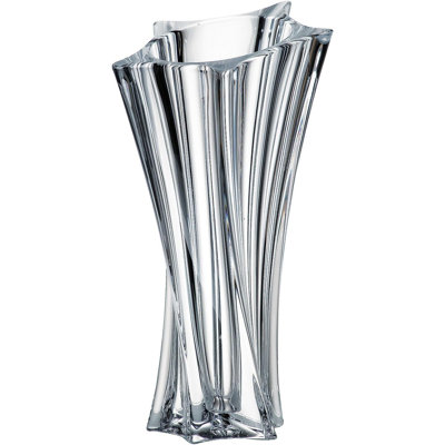 Bohemian Crystal AU60227, vase en cristal 13-1 / 5 ", pot de fleurs Yoko-X