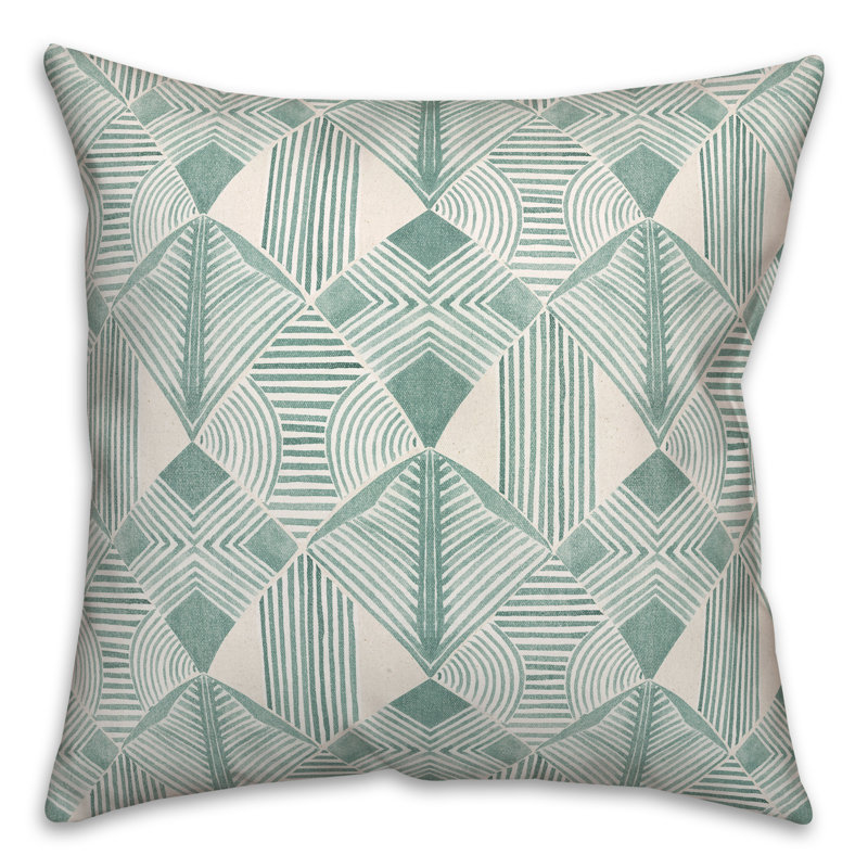 Coussin décoratif en polyester / mélange de polyester, 16 po x 16 po