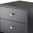 Aniyyah Black Accent Chest With Two Drawers And One Shelf, 23.74'' H X 15.75'' W X 11.63" D