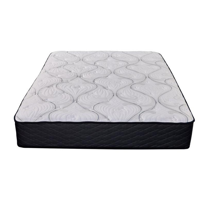 Très grand matelas avec système de refroidissement et mousse de confort, technologie merveilleuse du milieu, profondeur de 84 po, largeur de 72 po, hauteur de 11 po, 102 lb, palette de couleurs blanc et bleu, bourre en acier, mousse principale, comprimé pour l'expédition,