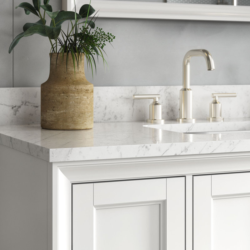 Anahem 48" Single Bathroom Vanity Set, White, 8" Widespread