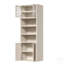Grande armoire de rangement pour garde-manger, organisateur moderne très profond de 71 po avec tablette ouverte et rangement fermé, conception anti-basculement autoportante de 71 po-129339171