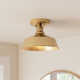 Jeb Single Light Metal Semi Flush Mount