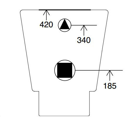 Cuvette de toilette allongée Wish 1,3 GPF (siège inclus), Platine / Blanc, Blanc