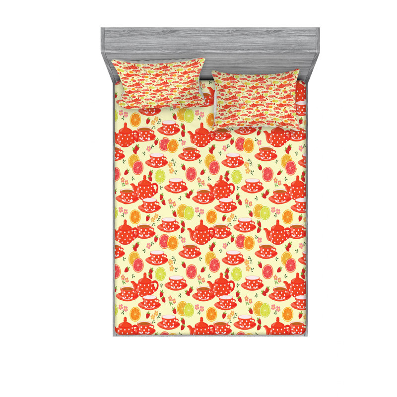 Microfiber Sheet Set, Queen Sheet Set with Fitted Sheet