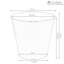 Seaux en acier galvanisé rond de 4,1 gallons Mittler avec motif hexagonal - blanc-382110634