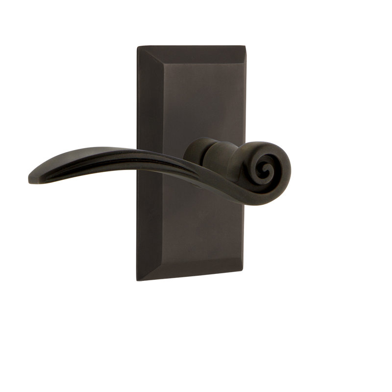 Studio Plate Double Dummy with Swan Lever, Oil-Rubbed Bronze