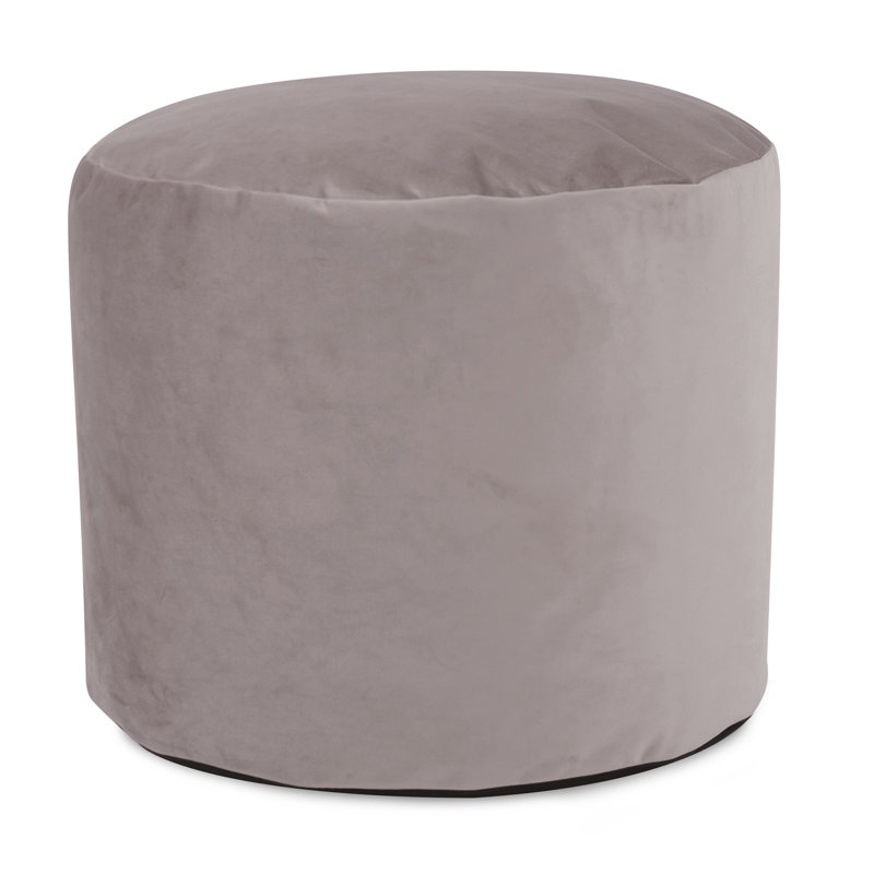 Repose-pieds rond 22 po Imalda, Polyester Bella cendre
