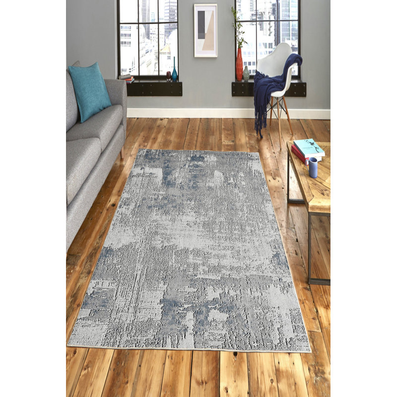 Eco-Friendly Non-Slip Area Rug, 4.6 x 7.2 Feet | 100% Polyester, Antibacterial, Machine Washable | 650 g/m², 0.16 in Pile Height, Digital Print | Perfect for Living Room, Bedroom, and High-Traffic Areas