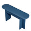 OMCHOM Console de style Mid-Century moderne de 63 pouces avec 2 tiroirs, table d'entrée cannelée en bleu