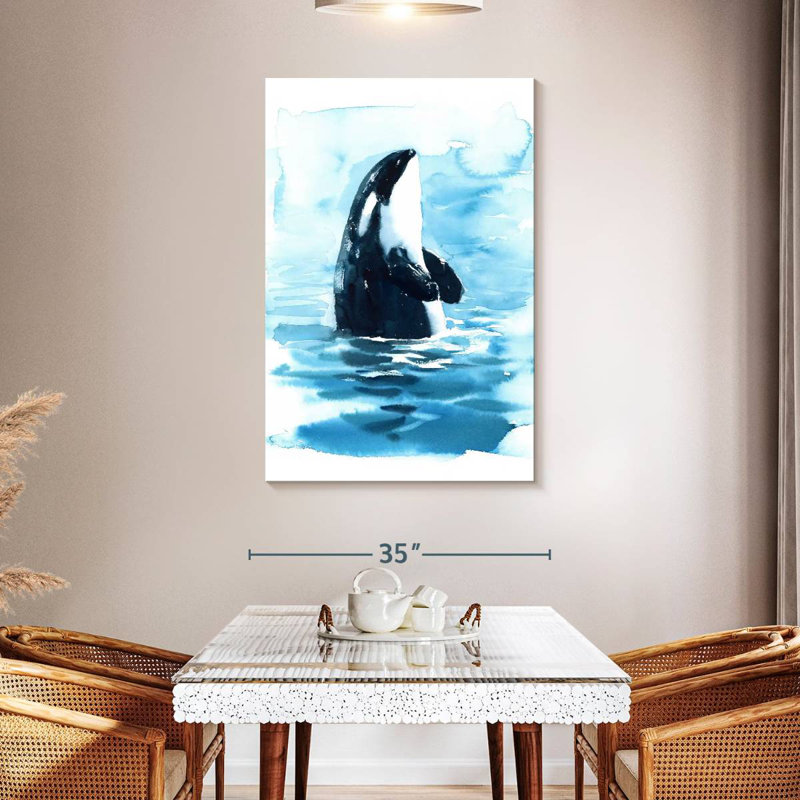 Brampt Ocean Surface Orca, 48" H x 32" W