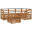  Outdoor Sofa Set 5 Pcs Solid Acacia Wood Garden Furniture Patio Seating
