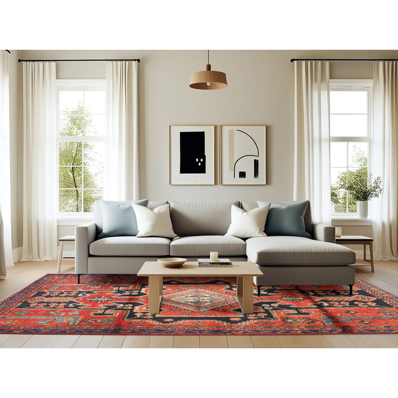 Southwestern Indoor Rug, Rectangle 6' x 9'