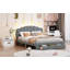 Lit plateforme tapissier Teddy